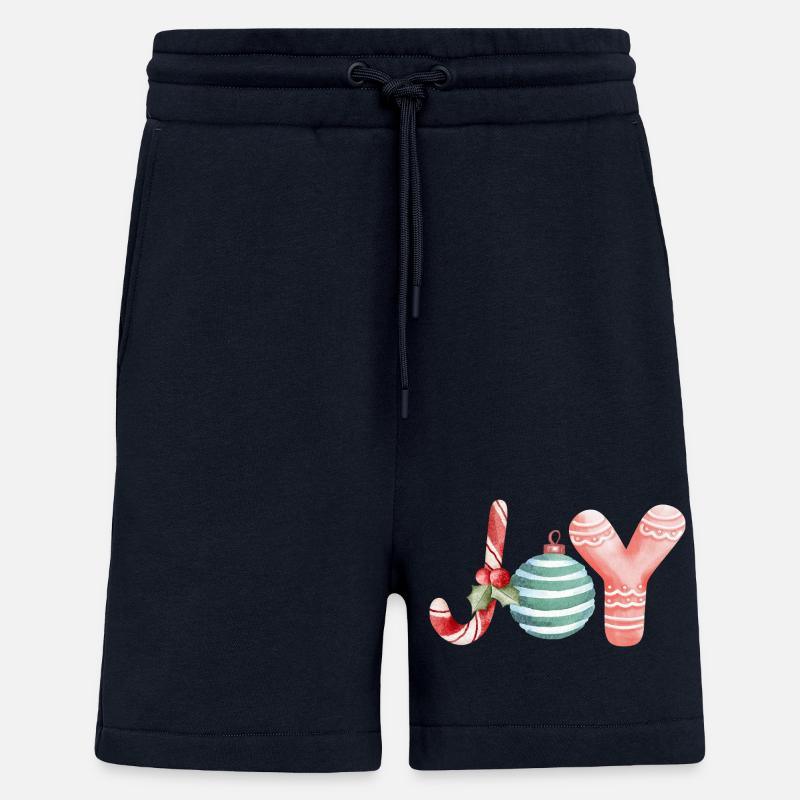 Joy Christmas Scripture Ornament - Shorts - made by SPREAD - DARK NAVY