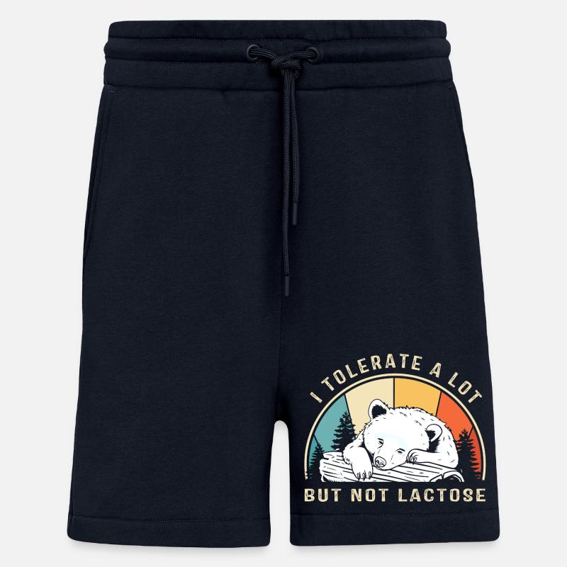 Milk Allergy Lactose Intolerance Flatulence - Shorts - made by SPREAD - DARK NAVY