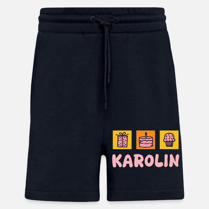 Karolin comme prénom - Short bio décontracté fabriqué en UE - DARK NAVY