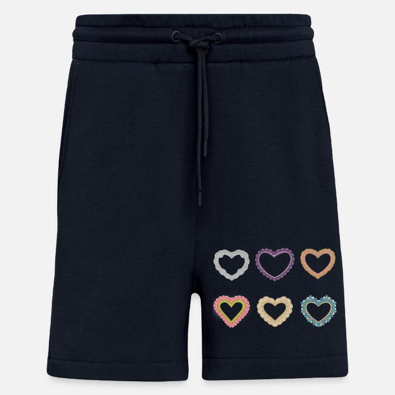 Filigrane Spitzenherzen - Shorts - made by SPREAD - DARK NAVY
