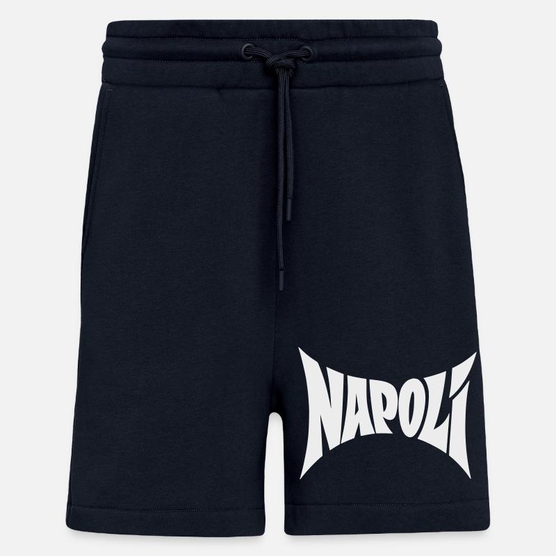 Napoli Typography Design - Shorts - made by SPREAD - DARK NAVY