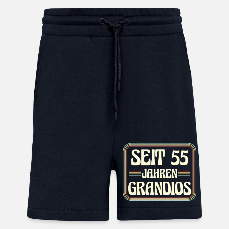 55 ans Anniversaire 55 - Short bio décontracté fabriqué en UE - DARK NAVY