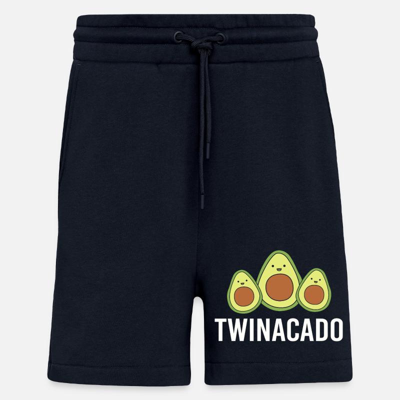 Zwilling Mutter Zwillinge Mama Geschenk - Shorts - made by SPREAD - DARK NAVY
