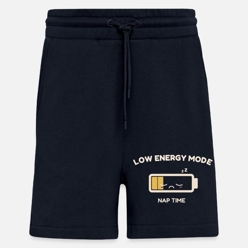 Energiearmer Modus – Pflichtschläfchen - Shorts - made by SPREAD - DARK NAVY