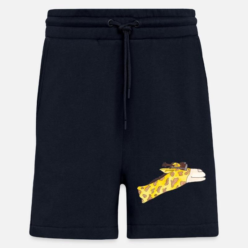 Girafe au vent - Short bio décontracté fabriqué en UE - DARK NAVY