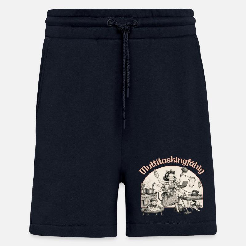 Multitasking? Nein. Muttitasking - Chaos? Läuft! - Shorts - made by SPREAD - DARK NAVY