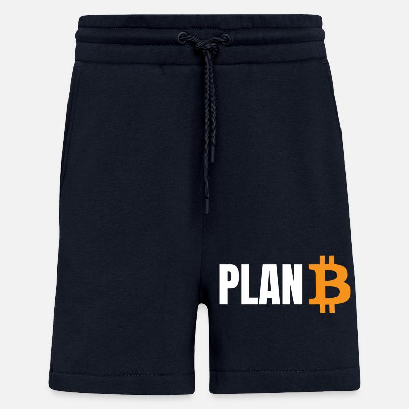Planifier Bitcoin - Short bio décontracté fabriqué en UE - DARK NAVY