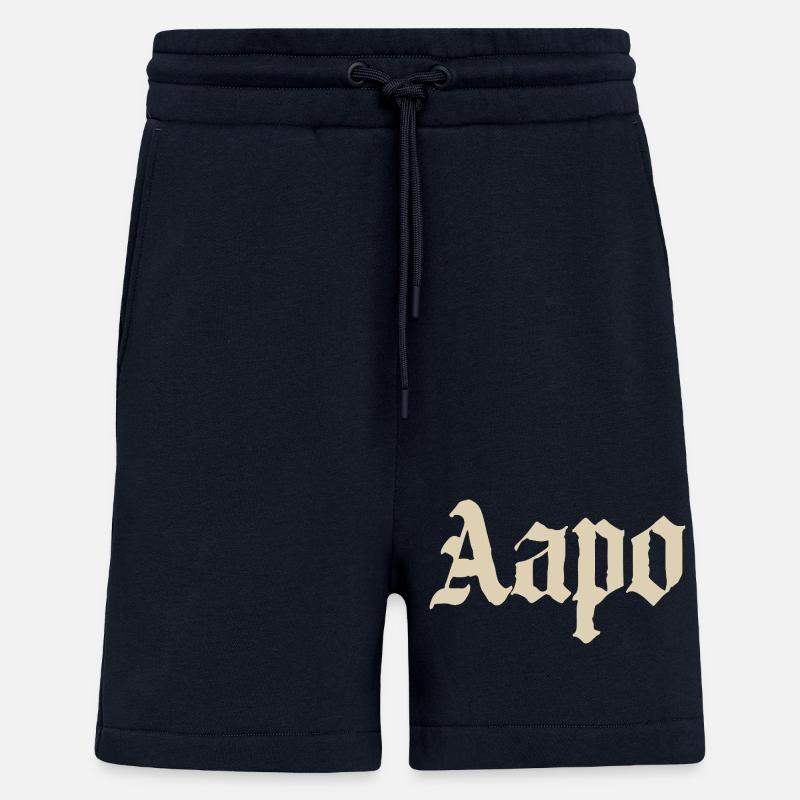 Aapo Gothic Name - Shorts - made by SPREAD - DARK NAVY