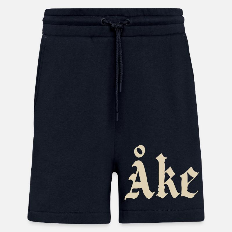 Åke Gothic Monogram Lettering - Shorts - made by SPREAD - DARK NAVY
