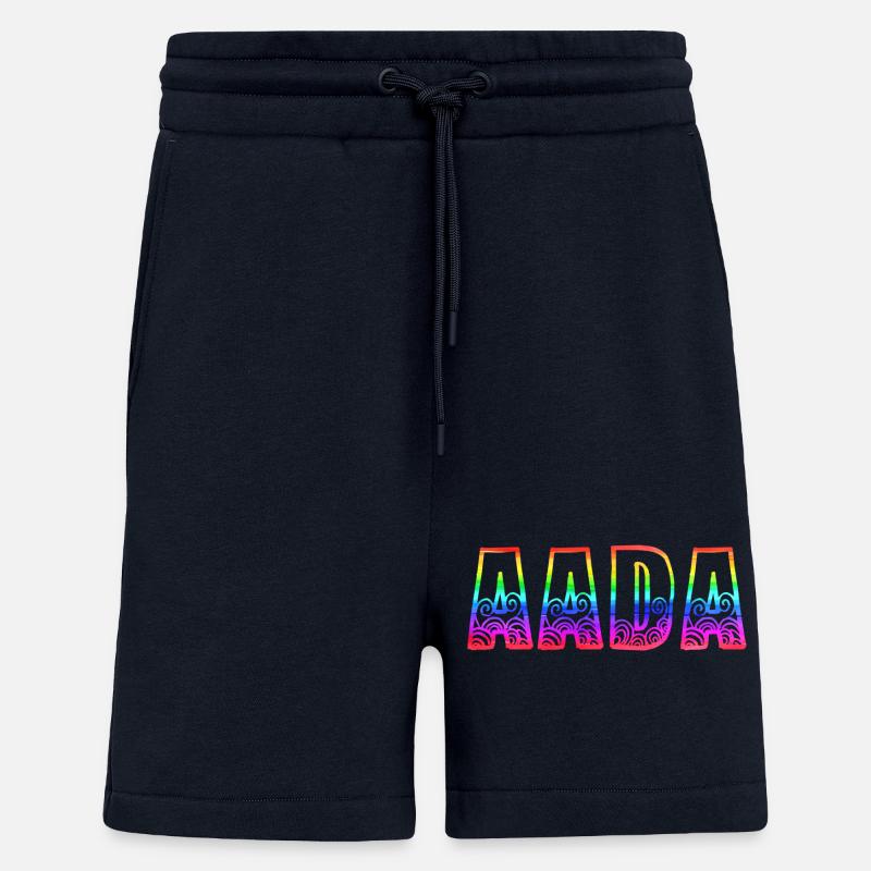 aada rs arc-en-ciel - Short bio décontracté fabriqué en UE - DARK NAVY