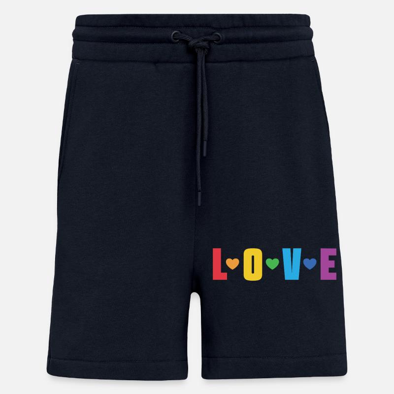 LGBT-Pride-Monat – Liebe ist Liebe - Shorts - made by SPREAD - DARK NAVY