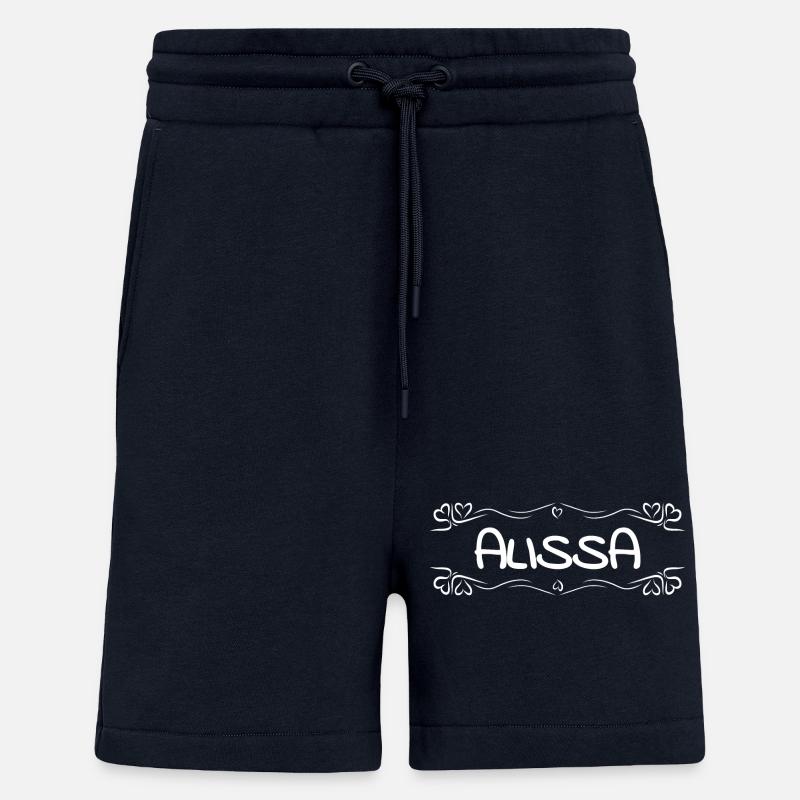 Cadeau pour Alissa - Short bio décontracté fabriqué en UE - DARK NAVY