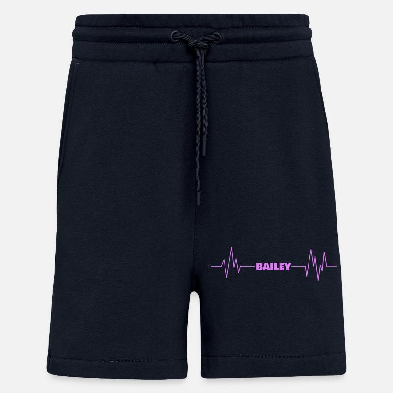 First name Bailey - Shorts - made by SPREAD - DARK NAVY