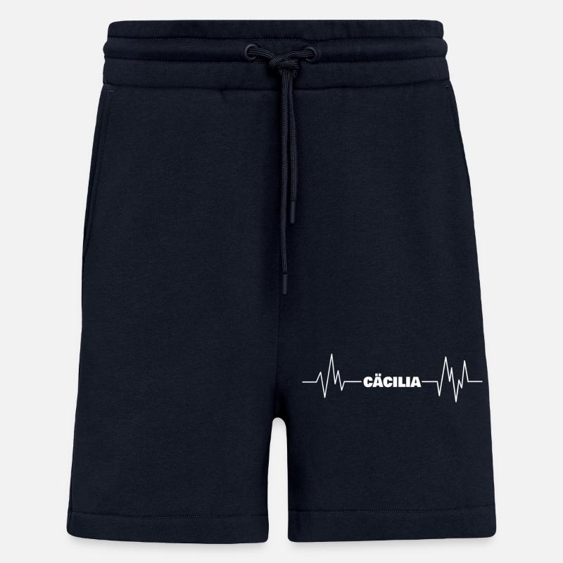 Prénom Cäcilia - Short bio décontracté fabriqué en UE - DARK NAVY