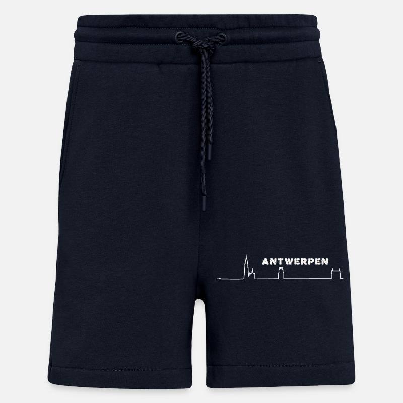 Antwerp Minimalist Skyline - Shorts - made by SPREAD - DARK NAVY