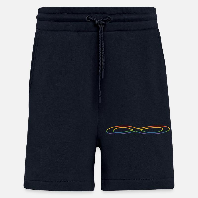 Arc-en-ciel Infinity - Short bio décontracté fabriqué en UE - DARK NAVY