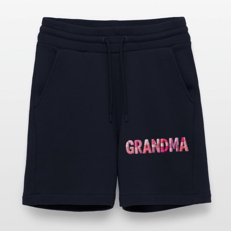 Großmutter Pink Plaid Buchstaben Patchwork Shorts - made by SPREAD
