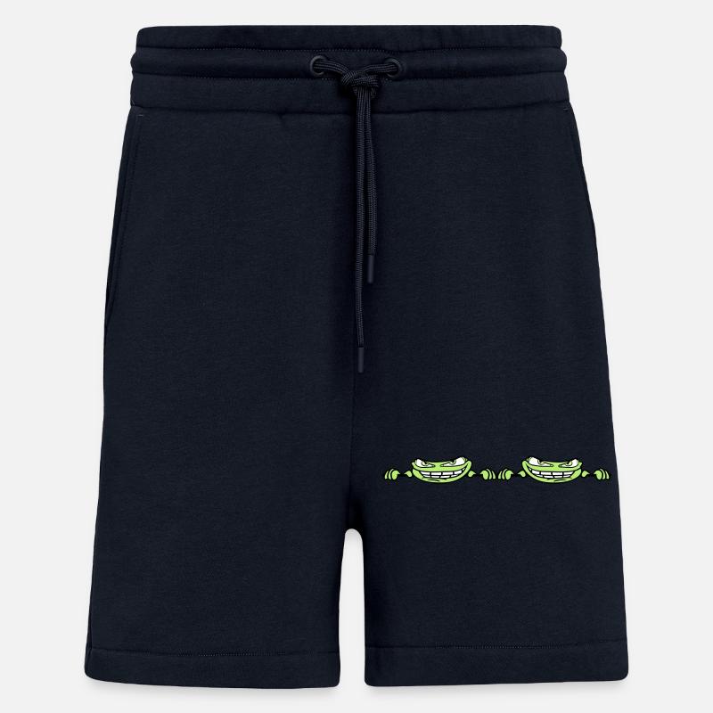 2 freunde team paar duo verstecken rahmen text - Shorts - made by SPREAD - DARK NAVY