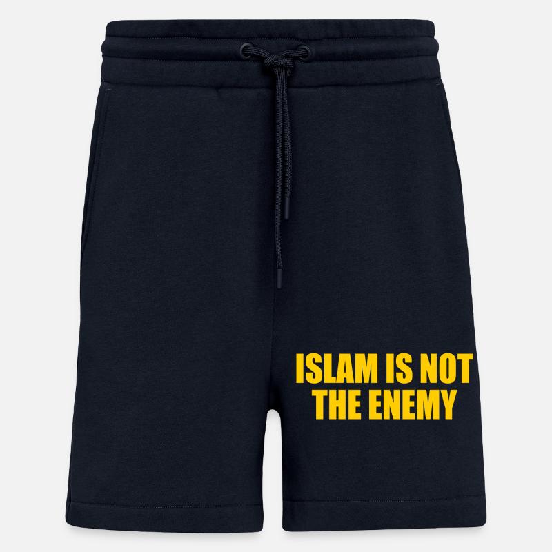 Islam is not the enemy - Short bio décontracté fabriqué en UE - DARK NAVY