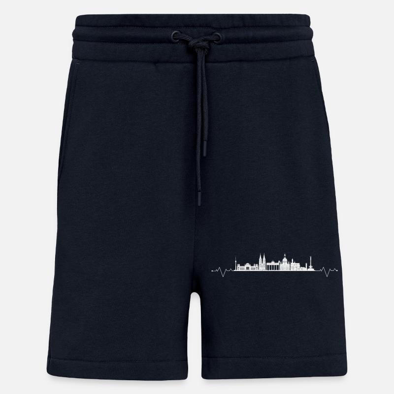 Points de repère Heartbeat Allemagne - Short bio décontracté fabriqué en UE - DARK NAVY