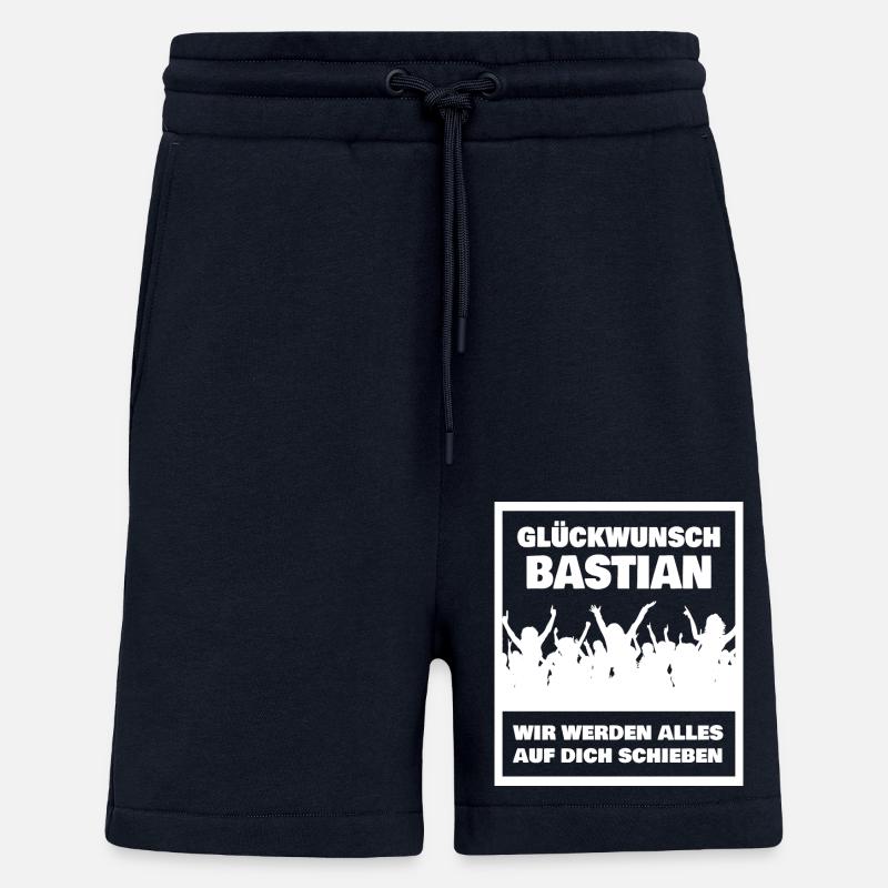 First name Bastian - Shorts - made by SPREAD - DARK NAVY