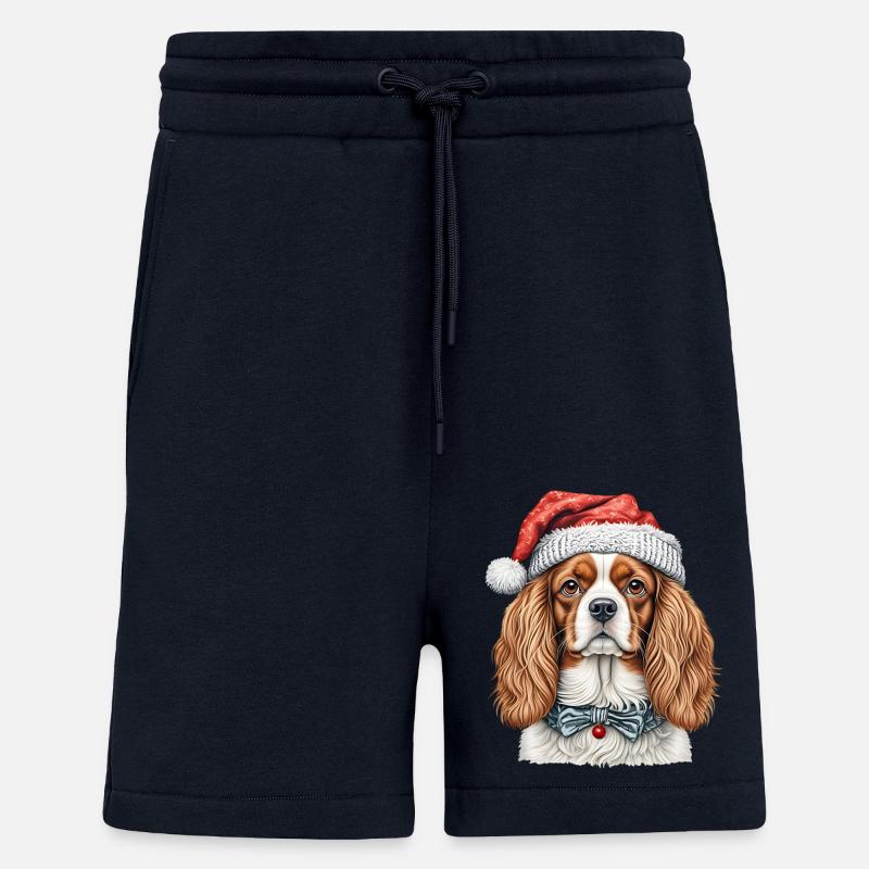 Cavalier King Charles Spaniel Christmas - Shorts - made by SPREAD - DARK NAVY