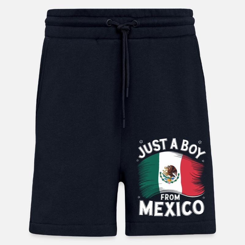 Mexique Mexique Mexicain Espagnol - Short bio décontracté fabriqué en UE - DARK NAVY