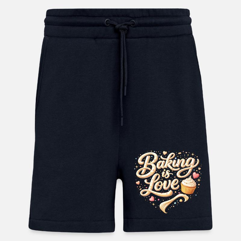 Baking is Love Backen Spruch Design  - Shorts - made by SPREAD - DARK NAVY