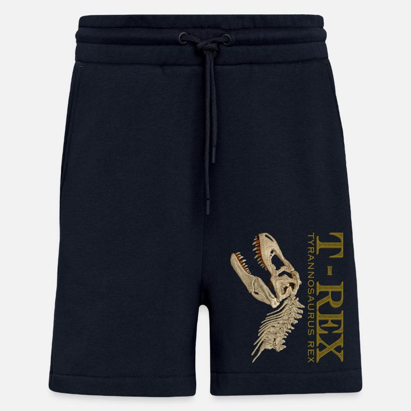 T-Rex Schädel bone - Shorts - made by SPREAD - DARK NAVY