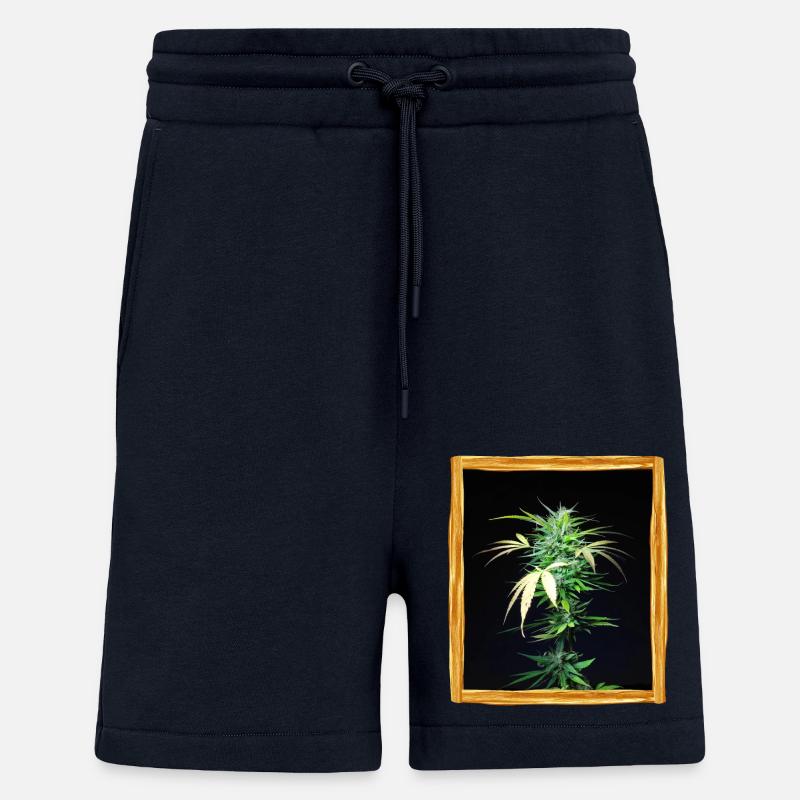 Cannabis Pflanze - Shorts - made by SPREAD - DARK NAVY