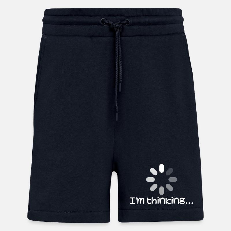 Graphic I'm thinking - Funny - Short bio décontracté fabriqué en UE - DARK NAVY