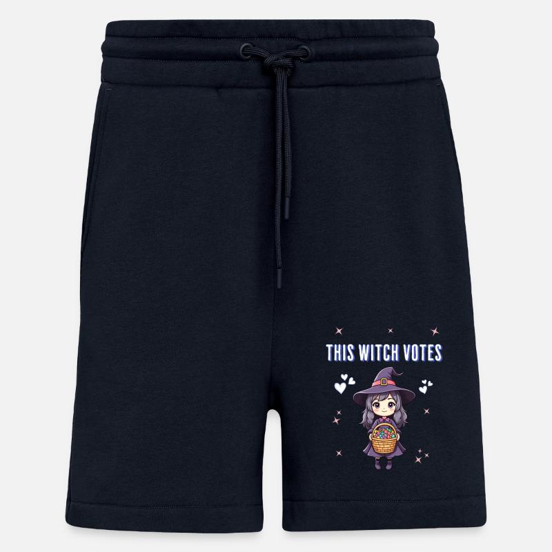 This witch votes - Shorts - made by SPREAD - DARK NAVY