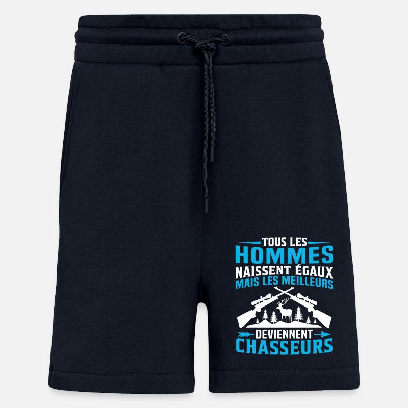 Les meilleurs Deviennent Chasseurs - Short bio décontracté fabriqué en UE - DARK NAVY