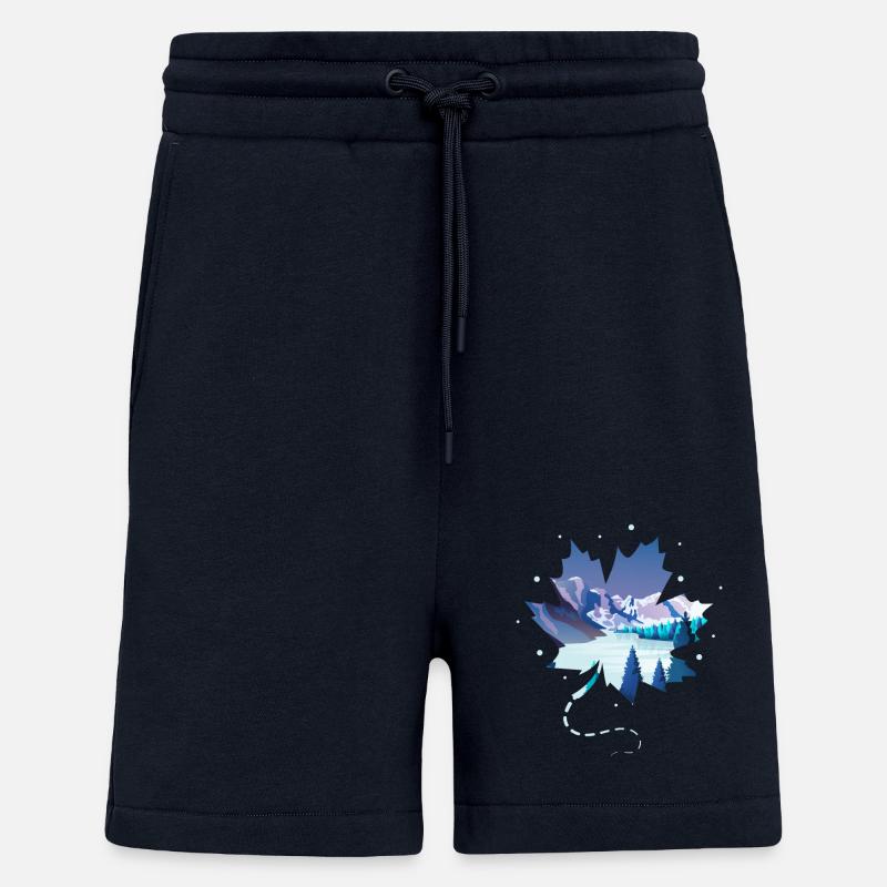 Le Canada - Short bio décontracté fabriqué en UE - DARK NAVY