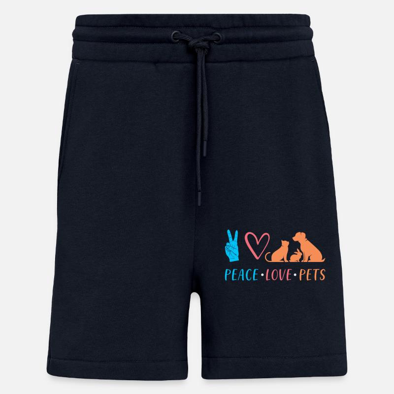 Animaux Animaux De compagnie Amour - Short bio décontracté fabriqué en UE - DARK NAVY