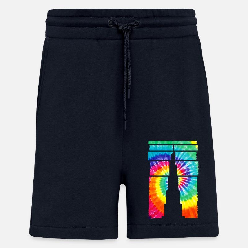 Dubaï Souvenir Burj Khalifa - Short bio décontracté fabriqué en UE - DARK NAVY