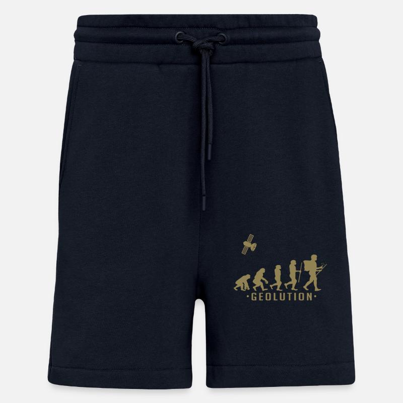 Geocaching evolution Shirt Geolution - Shorts - made by SPREAD - DARK NAVY