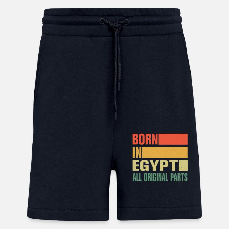 Né en Égypte - Short bio décontracté fabriqué en UE - DARK NAVY