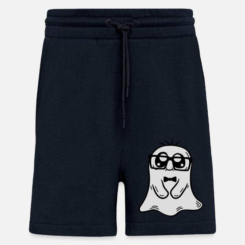 Little Nerd Ghost Comic - Shorts - made by SPREAD - DARK NAVY