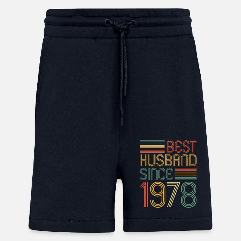 45. Hochzeitstag Bester Ehemann seit 1978 - Shorts - made by SPREAD - DARK NAVY