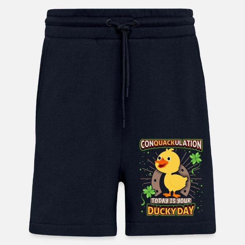 Comic Ente, lustiger Spruch, Pun - Shorts - made by SPREAD - DARK NAVY