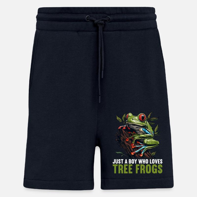 Tree Frog Baumfrösche Baumfrosch - Shorts - made by SPREAD - DARK NAVY