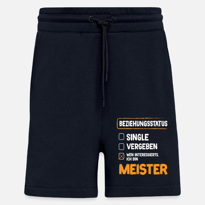 Master Relationship Status Master Craft - Shorts - made by SPREAD - DARK NAVY
