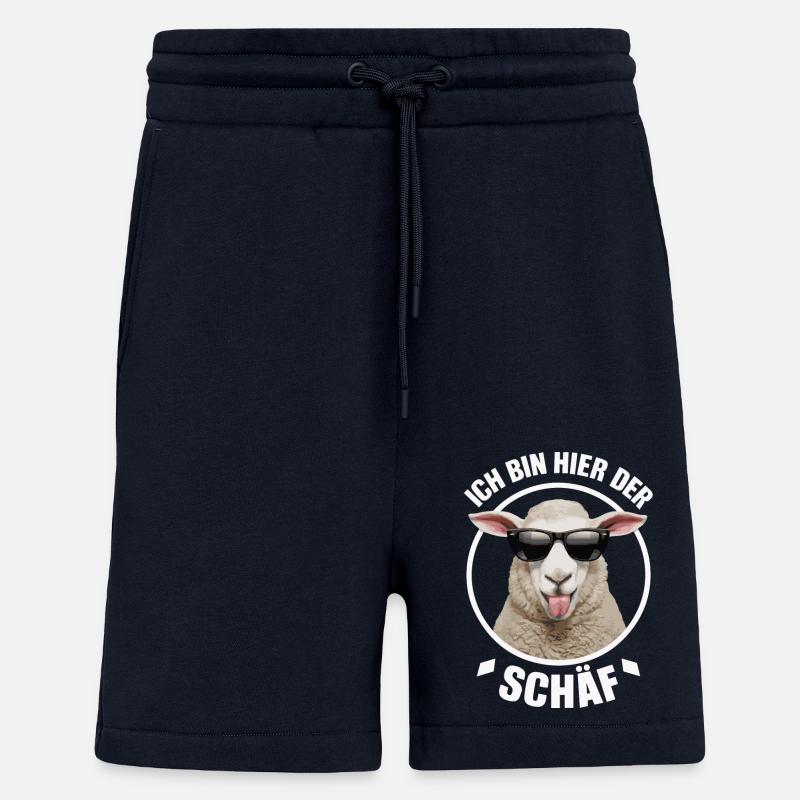 Moutons Berger Berger Fermier - Short bio décontracté fabriqué en UE - DARK NAVY