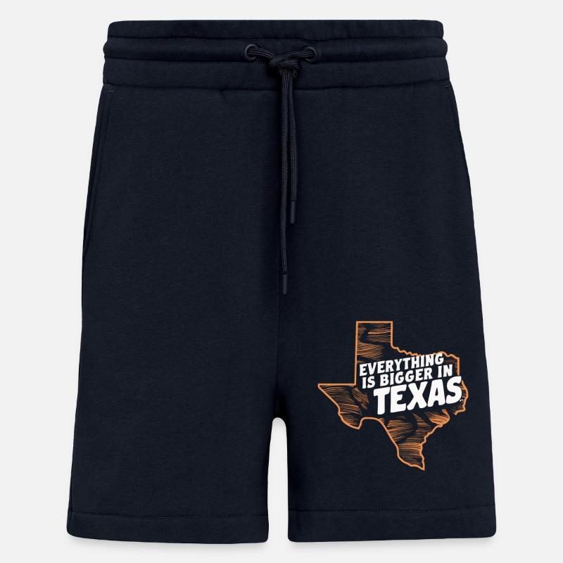 État du Texas Texans Texas - Short bio décontracté fabriqué en UE - DARK NAVY