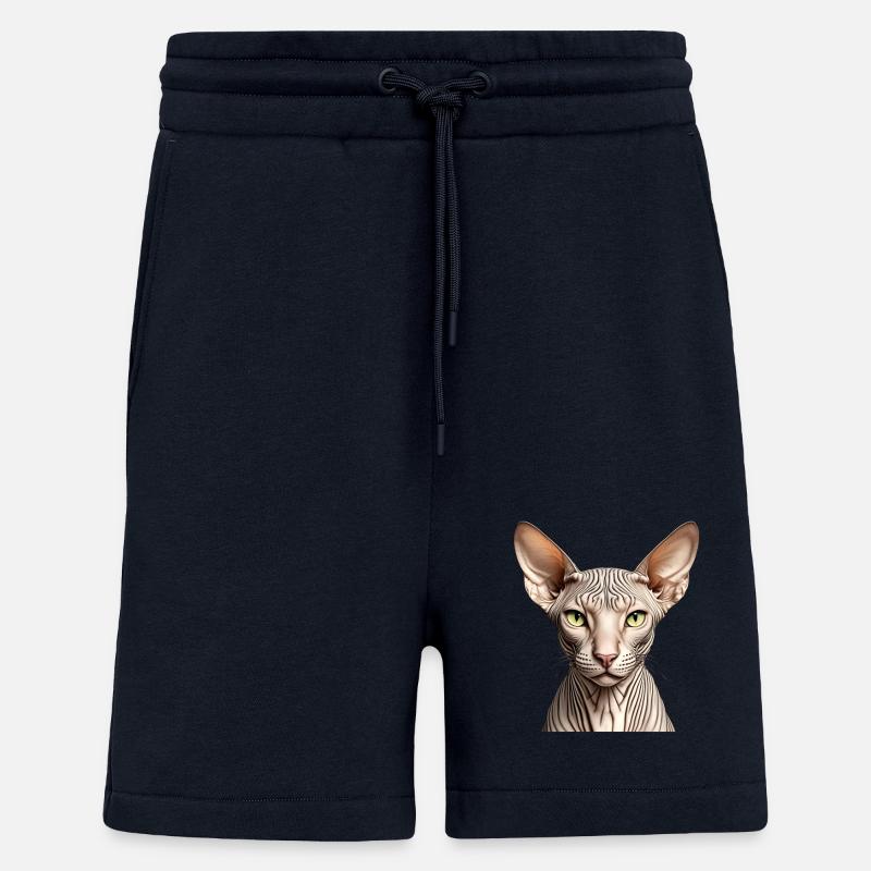 Chat Sphynx - Short bio décontracté fabriqué en UE - DARK NAVY