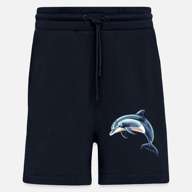 Dolphin Dolphins Dolphin - Shorts - made by SPREAD - DARK NAVY