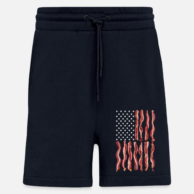 États-Unis Amérique Drapeau Patriotes - Short bio décontracté fabriqué en UE - DARK NAVY
