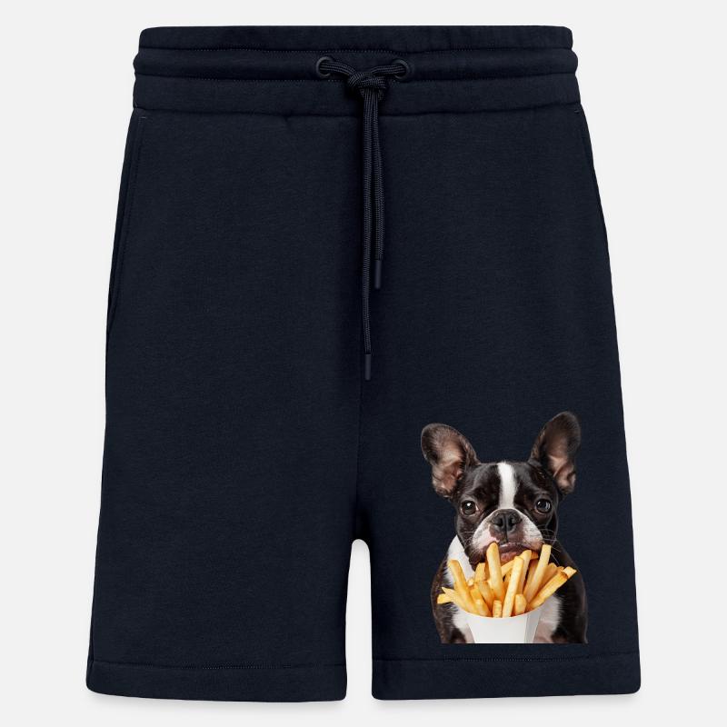Boston Terrier - Short bio décontracté fabriqué en UE - DARK NAVY