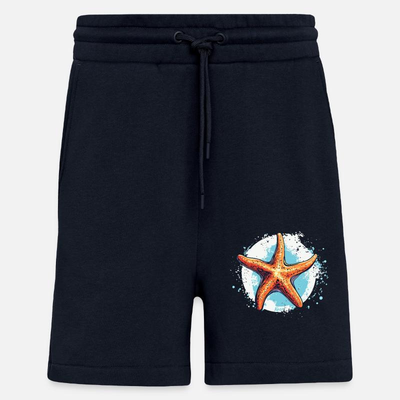 Une étoile de mer - Short bio décontracté fabriqué en UE - DARK NAVY